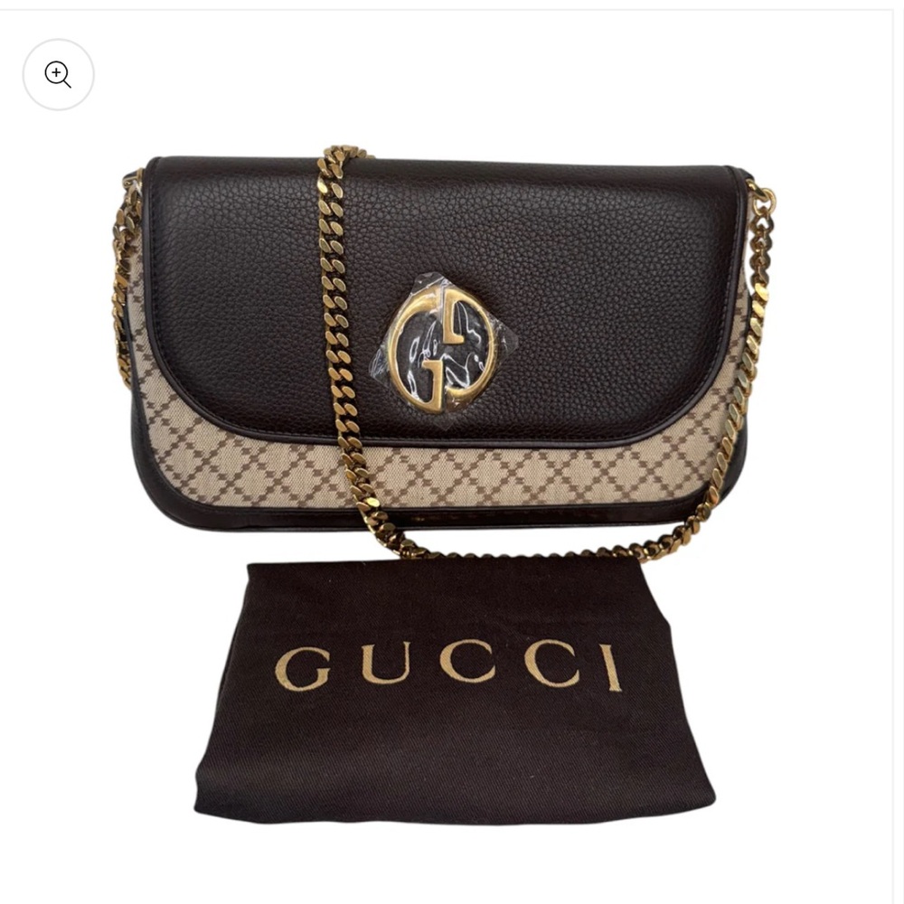 Gucci Brown and Tan Shoulder Bag